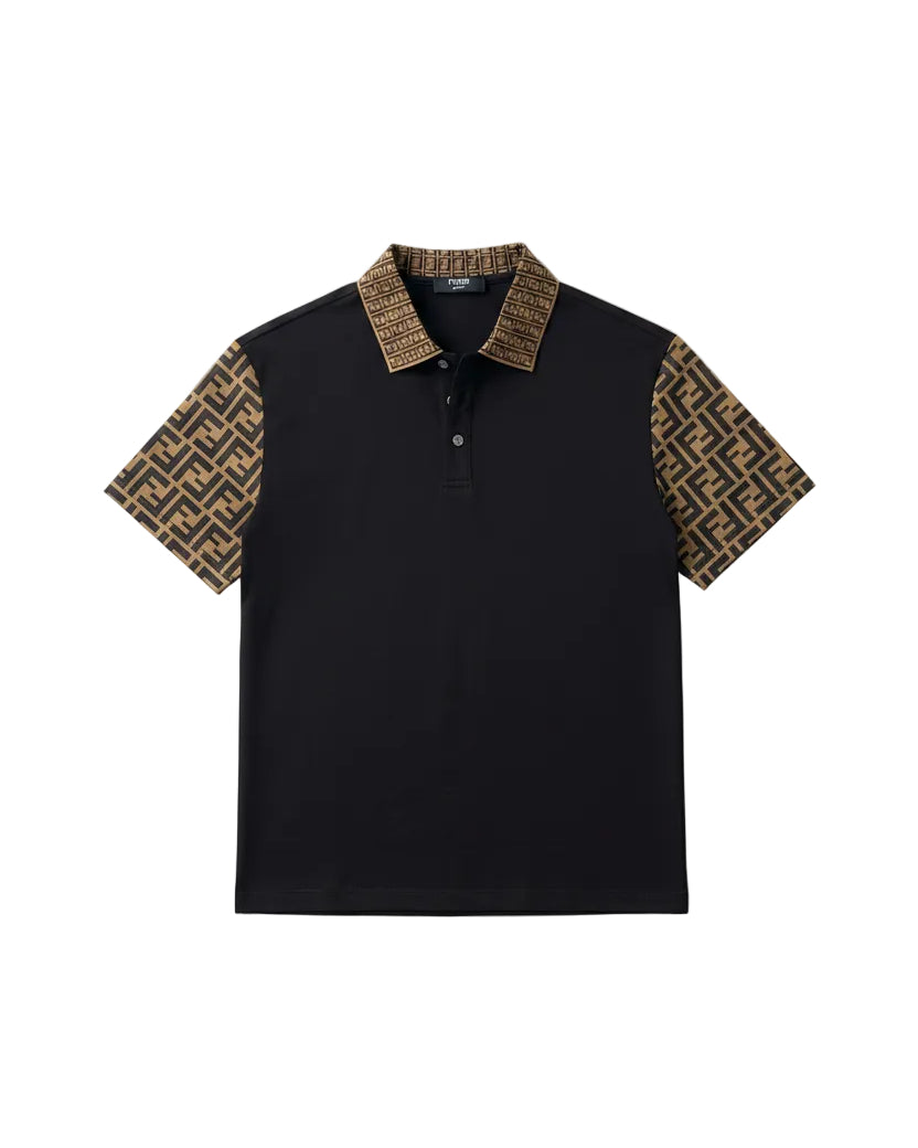 Fendi - FF Monogram Contrast Trim Polo