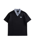 Burberry - Gingham Collar Layered-Look Knit Polo Shirt