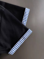 Burberry - Gingham Collar Layered-Look Knit Polo Shirt