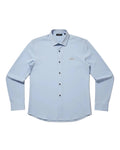 Valentino - VLogo Metal Plate Silk-Blend Long-Sleeve Shirt