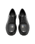 Ferragamo - Spazzolato Leather Lug-Sole Derby Shoes