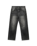 Loewe - Washed Monogram Leather Patch Denim Jeans