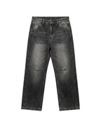 Loewe - Washed Monogram Leather Patch Denim Jeans