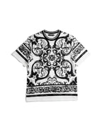 Dolce & Gabbana - Baroque Ornament Print Cotton T-Shirt