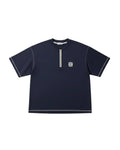 Loewe - Contrast Stitch Anagram Half-Zip T-Shirt