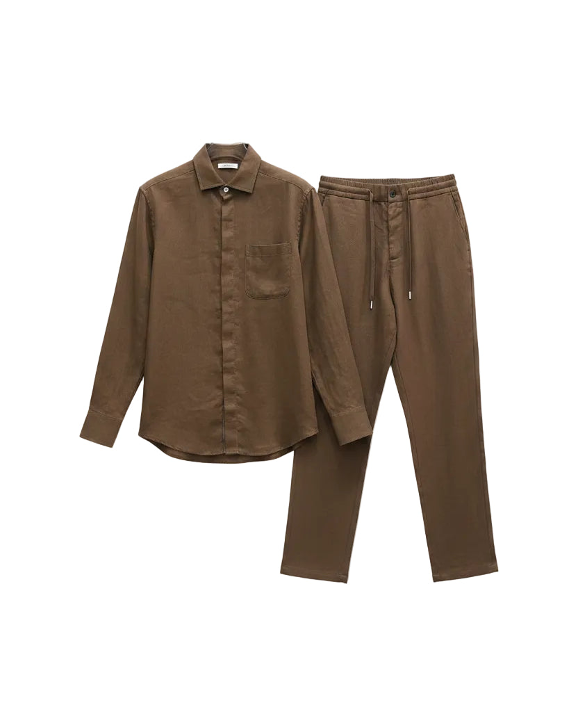 Berluti - Scritto Linen Two-Piece Match Set (Tobacco Brown)