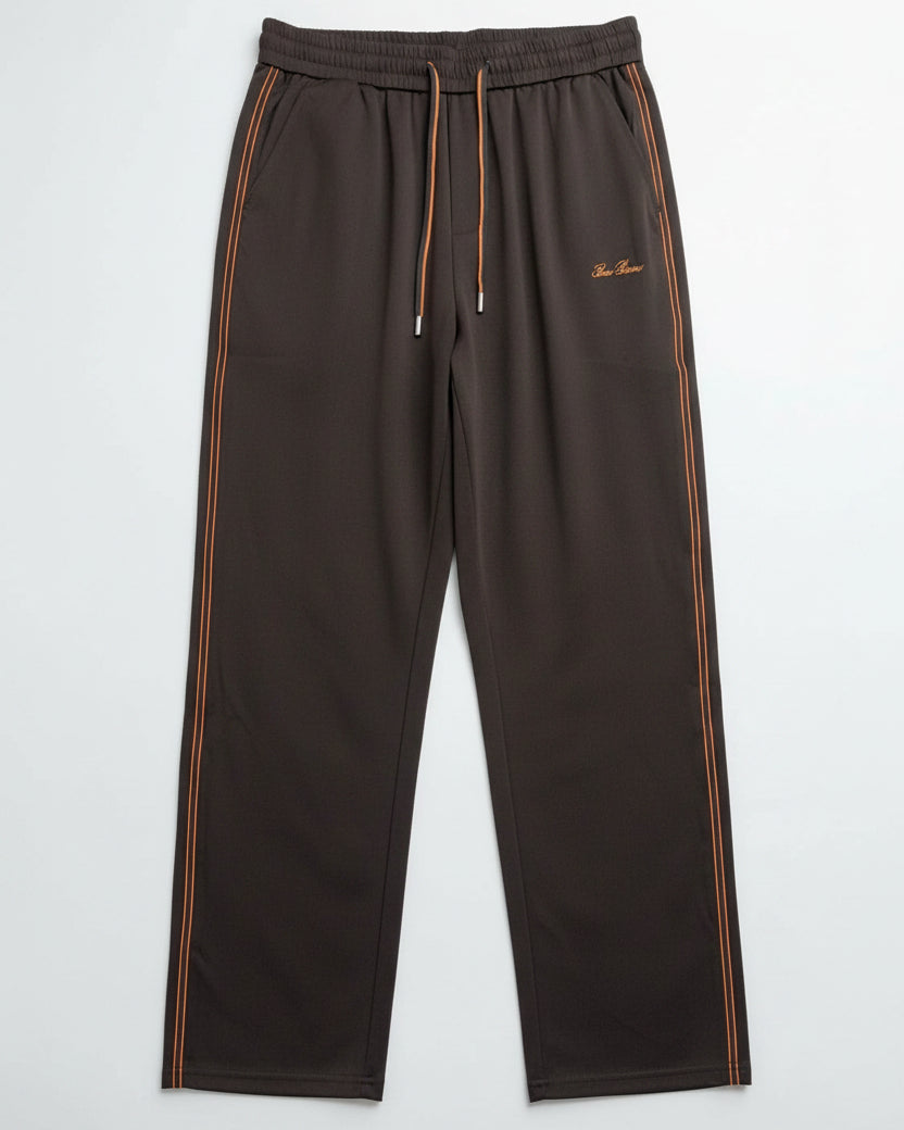 Loro Piana - Piping Trim Embroidered Cotton Tracksuit Set (Espresso Brown)