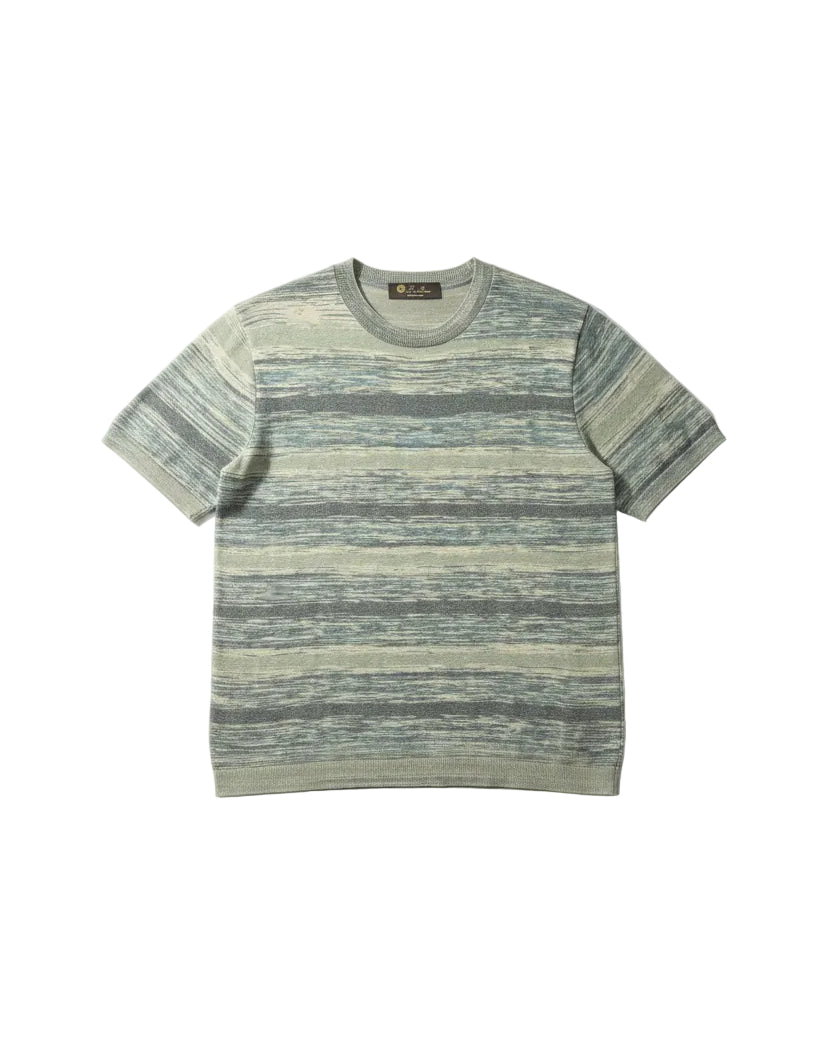 Loro Piana - Space-Dye Knit Silk-Cotton T-Shirt