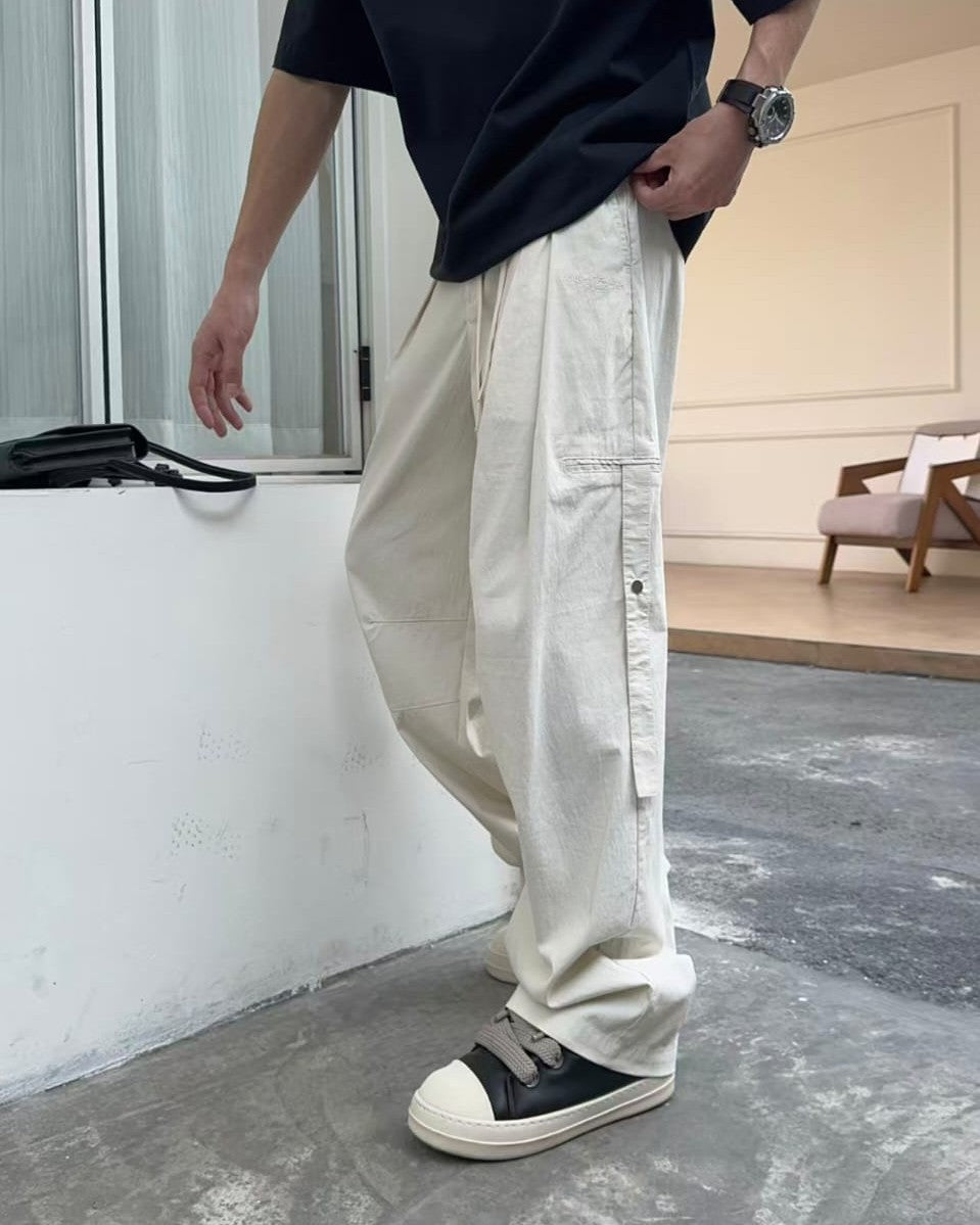 Maison Margiela - Wide-Leg Utility Trousers - White