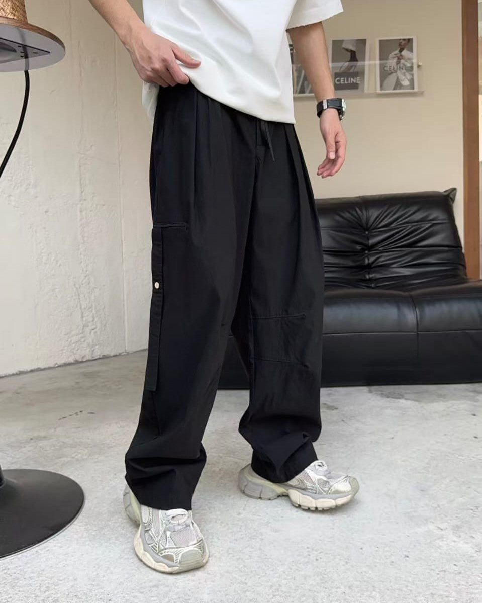 Maison Margiela - Wide-Leg Utility Trousers - Black