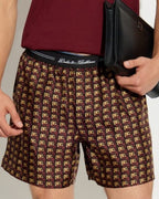 Dolce & Gabbana - Print Shorts - Burgundy/Gold