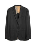 Burberry - Lightweight Linen-Blend Tailored Blazer (Charcoal Black)