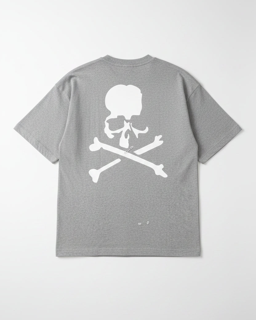 Mastermind Japan - Safety Pin Distressed Oversized T-Shirt (Heather Grey)
