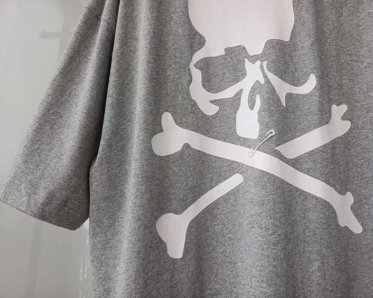 Mastermind Japan - Safety Pin Distressed Oversized T-Shirt (Heather Grey)