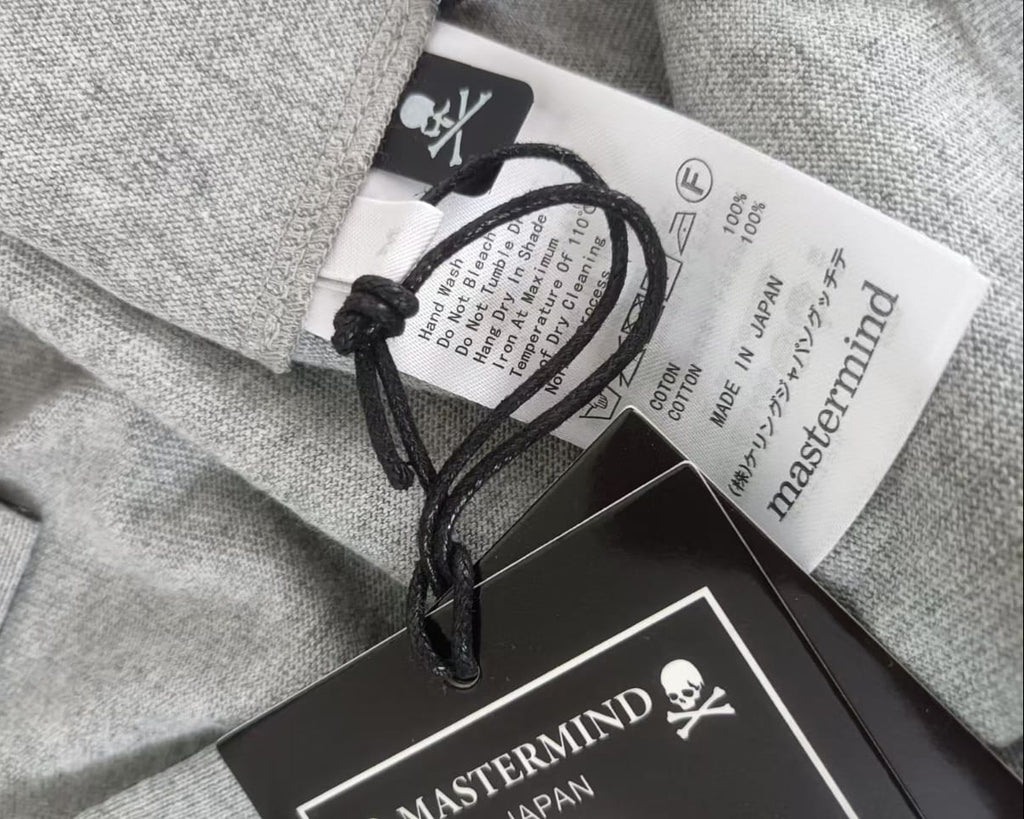 Mastermind Japan - Safety Pin Distressed Oversized T-Shirt (Heather Grey)