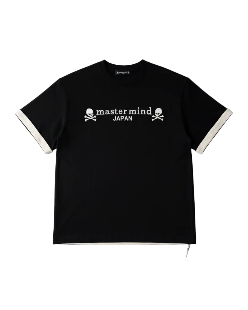 Mastermind Japan - Skull & Crossbones Layered Oversized T-Shirt (Onyx Black)