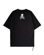 Mastermind Japan - Denim Patch Asymmetric Oversized T-Shirt