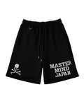 Mastermind Japan - Skull & Logo Glitter Sweat Shorts (Onyx Black)