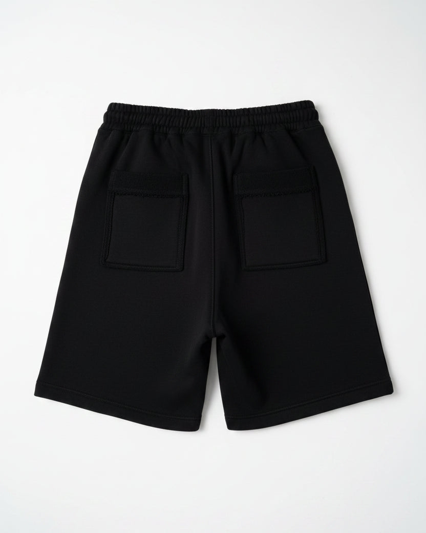 Mastermind Japan - Skull & Logo Glitter Sweat Shorts (Onyx Black)