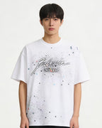 Balmain Paris - White Universe Cosmic Logo T-Shirt