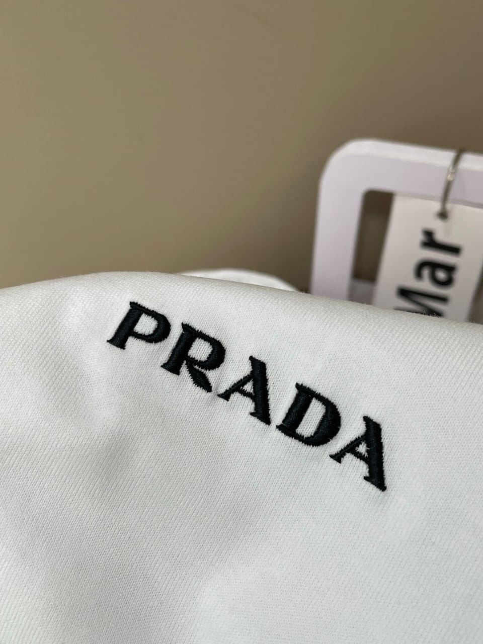 Prada - White Hooded T-Shirt