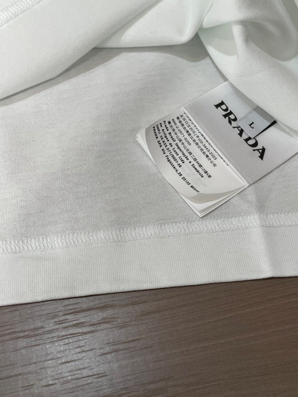Prada - White Hooded T-Shirt