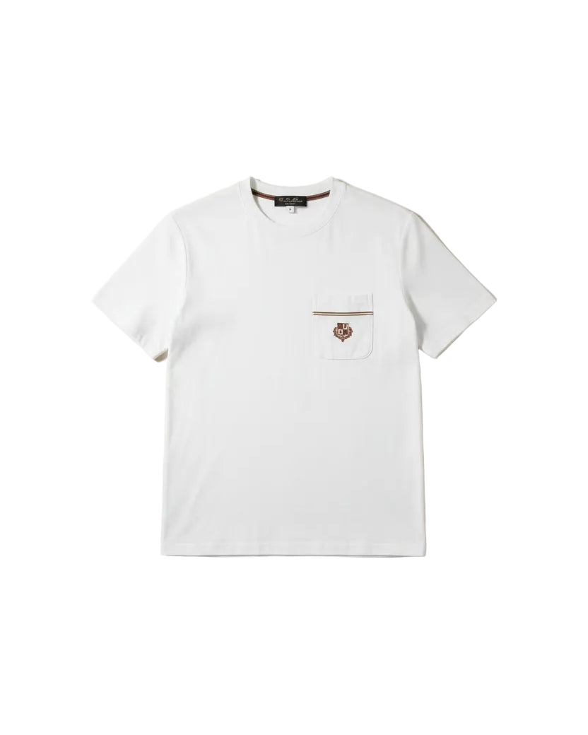 Loro Piana - Crest Embroidered Cotton Tracksuit Set (Optic White)