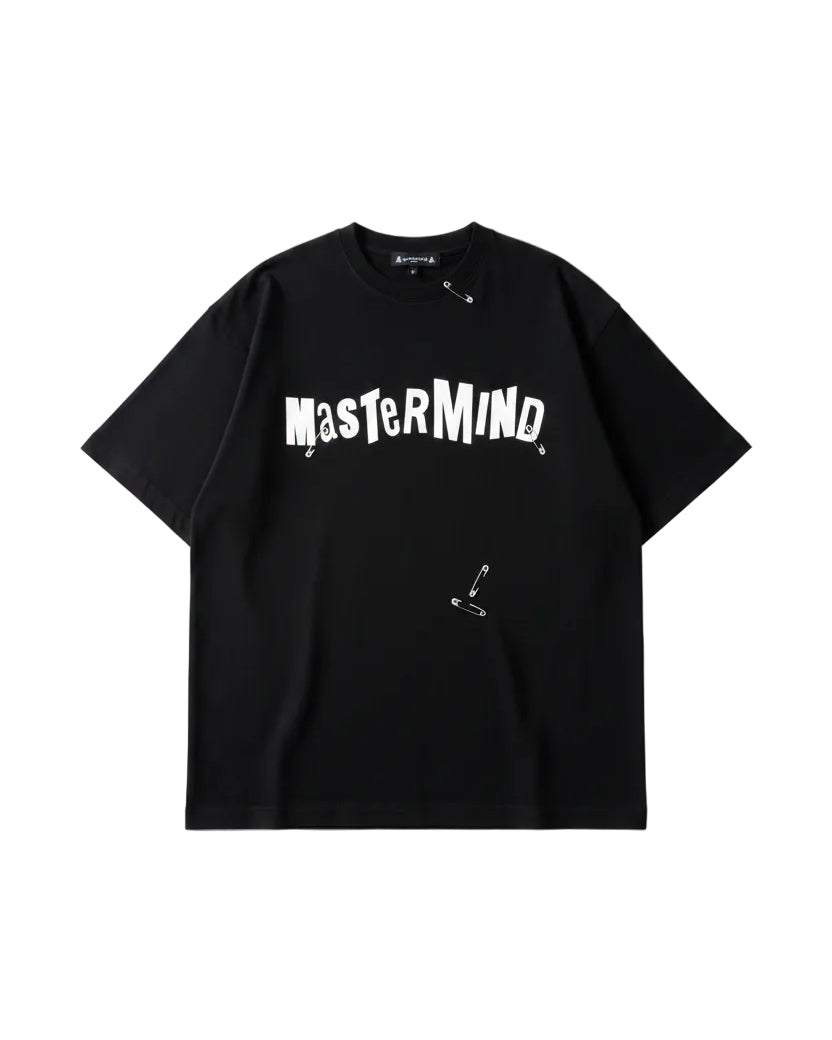 Mastermind Japan - Safety Pin Distressed Oversized T-Shirt (Onyx Black)