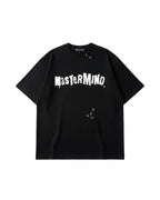 Mastermind Japan - Safety Pin Distressed Oversized T-Shirt (Onyx Black)