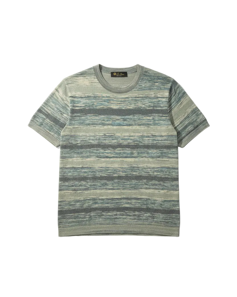 Loro Piana - Space-Dye Knit Silk-Cotton T-Shirt