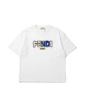 Fendi - Roma Bouclé Applique Oversized T-Shirt (Optic White)