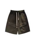 Loewe - Distressed Cargo Sweat Shorts (Washed Olive)