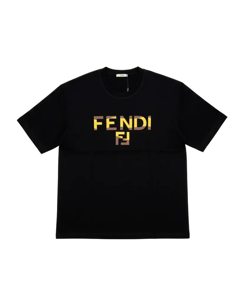 Fendi - Shadow Block Logo Oversized T-Shirt (Onyx Black)