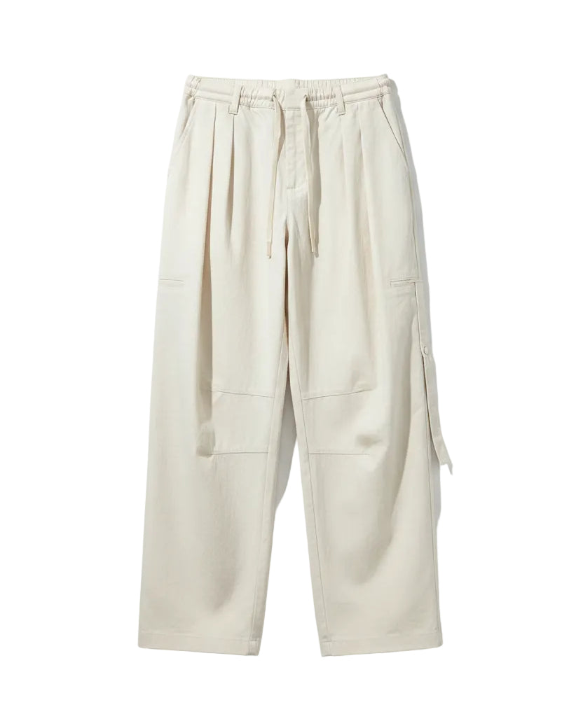 Maison Margiela - Distressed Linen-Cotton Utility Pants (Off-White)