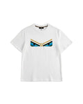 Fendi - Bag Bugs Eyes Knit Motif T-Shirt (Optic White)
