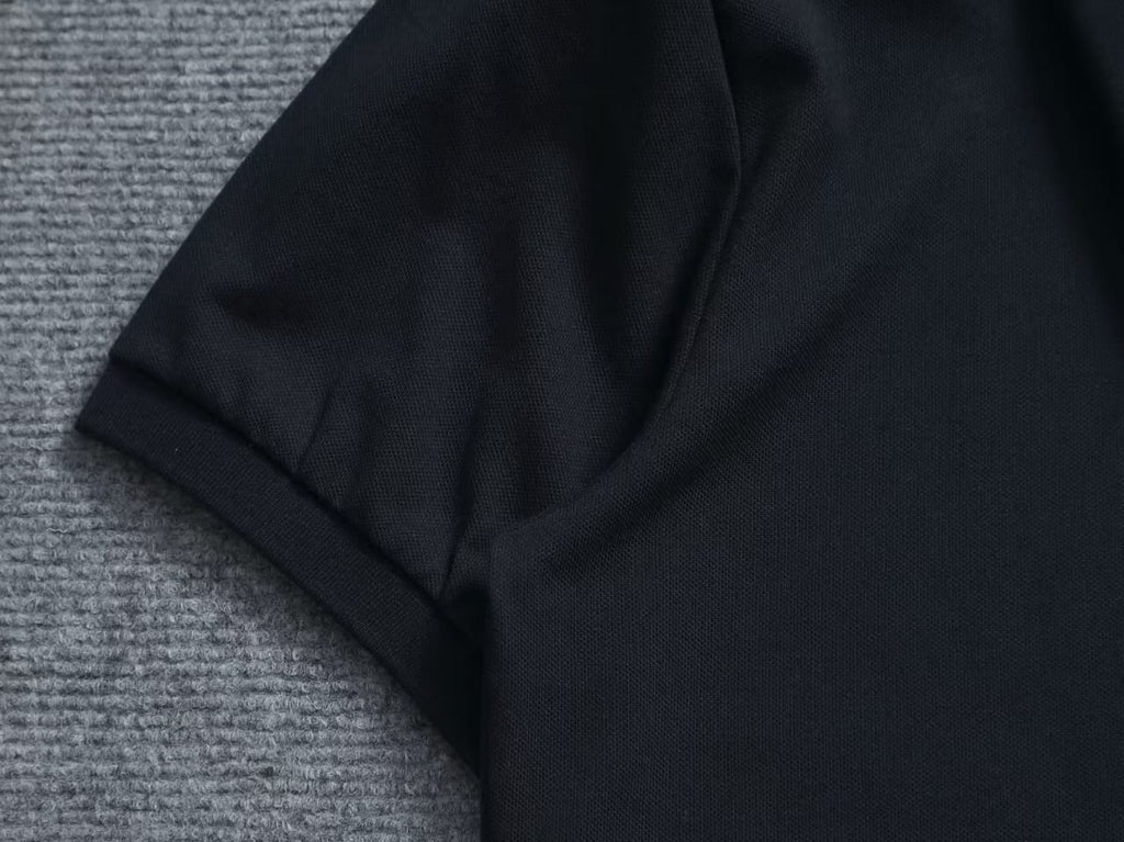Gucci - Web Collar Cotton Pique Polo Shirt (Deep Navy)