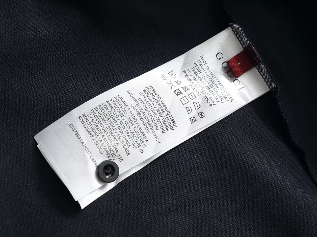 Gucci - Web Collar Cotton Pique Polo Shirt (Deep Navy)