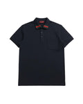 Gucci - Web Collar Cotton Pique Polo Shirt (Deep Navy)