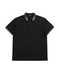 Fendi - Logo Jacquard Collar Cotton Polo Shirt (Onyx Black)