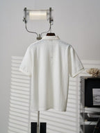 Fendi - FF All-Over Monogram Knit Polo Shirt (Optic White)