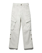 Balenciaga - Snap-Button Utility Cargo Pants (Optic White)