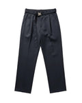 Prada - Belted Buckle Tapered Technical Trousers (Graphite Black)