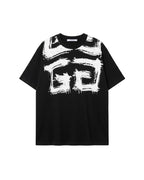 Givenchy - Brushstroke 4G Logo Heavyweight T-Shirt (Onyx Black)