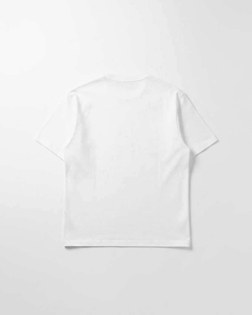 Prada - Logo Stripe Shoulder Heavyweight T-Shirt (Optic White)