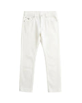 Prada - Triangle Logo Denim Trousers (Optic White)