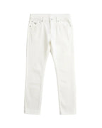Prada - Triangle Logo Denim Trousers (Optic White)