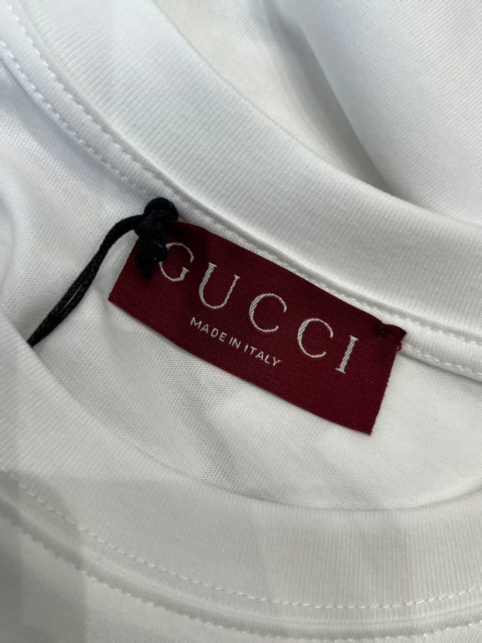 Gucci - Vintage Label Distressed Graphic T-Shirt (Optic White)