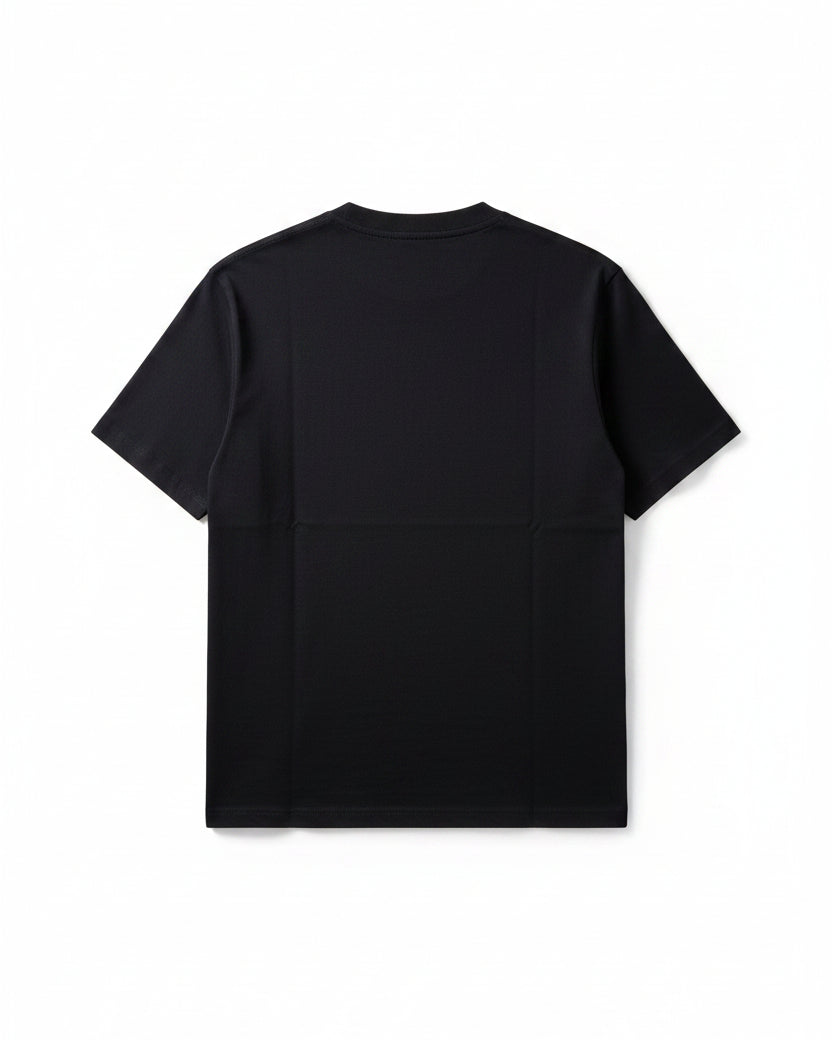 Prada - Logo Stripe Taped Crewneck T-Shirt (Graphite Black)