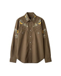 Louis Vuitton - Floral Embroidered Western Resort Shirt (Olive Khaki)