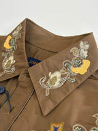 Louis Vuitton - Floral Embroidered Western Resort Shirt (Olive Khaki)